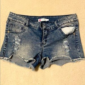 Denim shorts